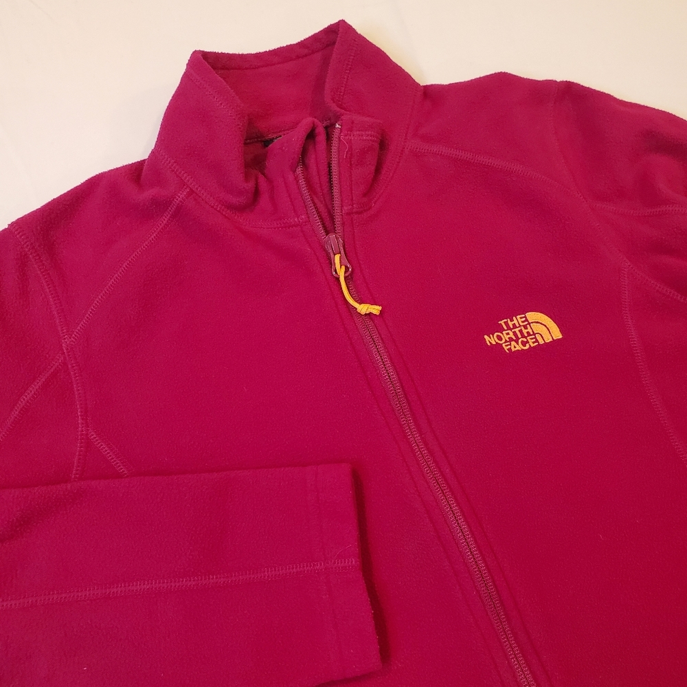 The North Face Full Zip Fleece Lightweight Jacket Magenta Women's Size Medium